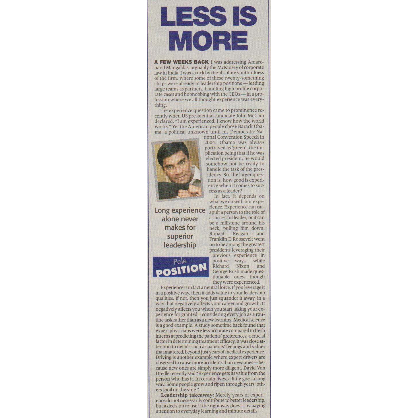 The Economic Times 21 November 2008